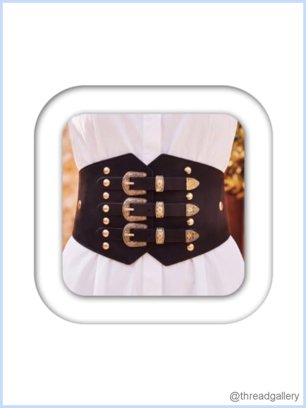 Wide Elastic Corset Belt Faux Leather Cinch Waist Belt for Dresses
